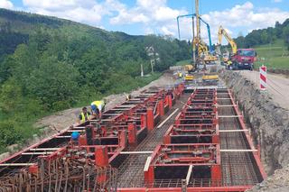 Prace na osuwisku w Kasinie Wielkiej