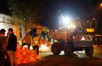 Fala kulminacyjna we Wrocławiu. Umacnianie wałów w Marszowicach