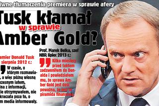 Tusk kłamał w sprawie Amber Gold?