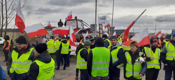 Protest rolników w Medyce 20.02.2024