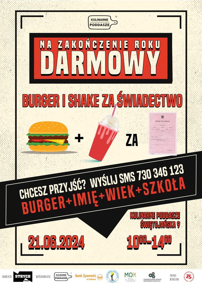 „Burger i shake za świadectwo” w Kulinarnym Poddaszu w Siedlcach