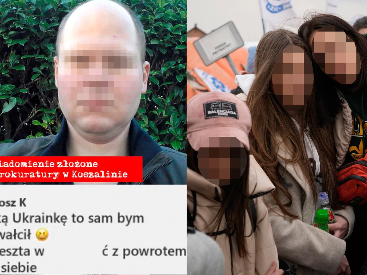 Ohydne i haniebne słowa mieszkańca Koszalina. „Taką Ukrainkę to sam bym zgwałcił”