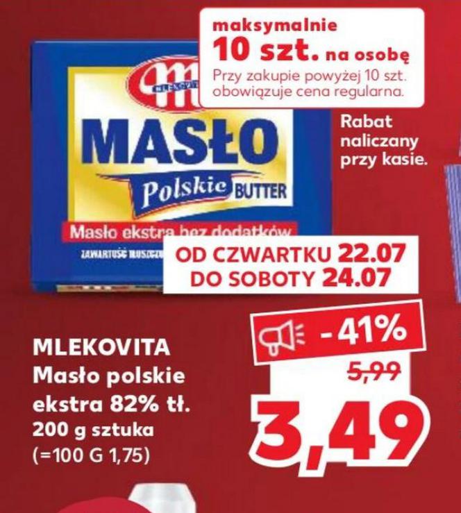 Masło w megacenie