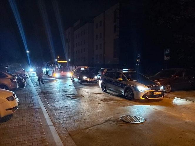 Ewakuacja bloku na os. Piastów w Krakowie