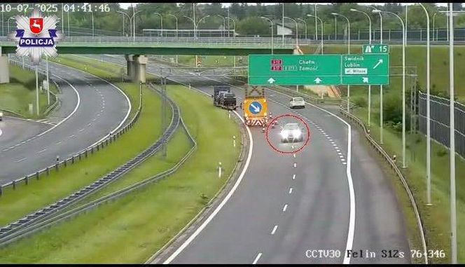 Jechał pod prąd na drodze ekspresowej. Czeski błąd kierowcy