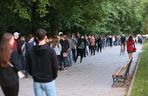 Kolejka do Ogrodu Botanicznego UW (2021 r.)