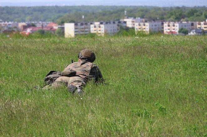 Wojskowe ćwiczenia na terenie kopalni Bolesław Śmiały w Łaziskach Górnych