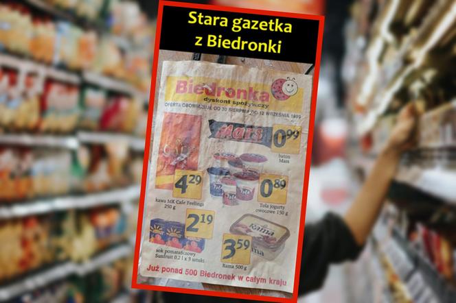 Zobaczyliśmy gazetkę z Biedronki z 1999 roku. Oniemieliśmy, gdy zobaczyliśmy ceny produktów