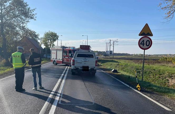 Śmiertelny wypadek pod Gnieznem! Kobieta zginęła pod kołami ciężarówki