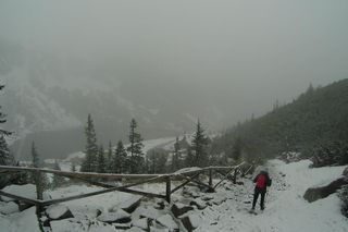 Karkonosze jak w styczniu. Zimowy krajobraz w środku maja