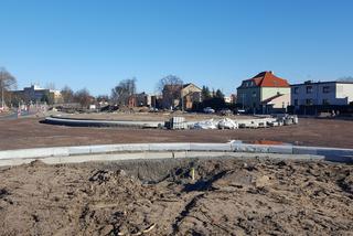 Budowa ronda na skrzyżowaniu Szybowników z Wolińską w Lesznie