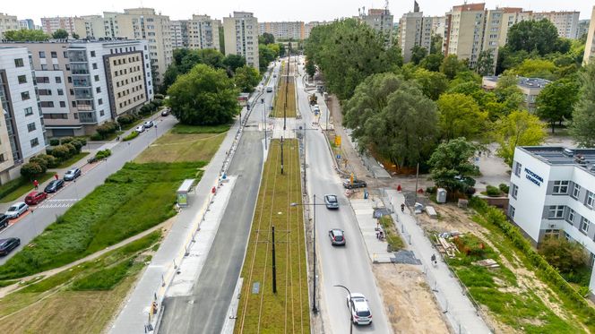 Tramwaj na Stegny w Warszawie