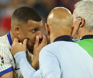 Kontuzja nosa Mbappe podczas Euro 2024