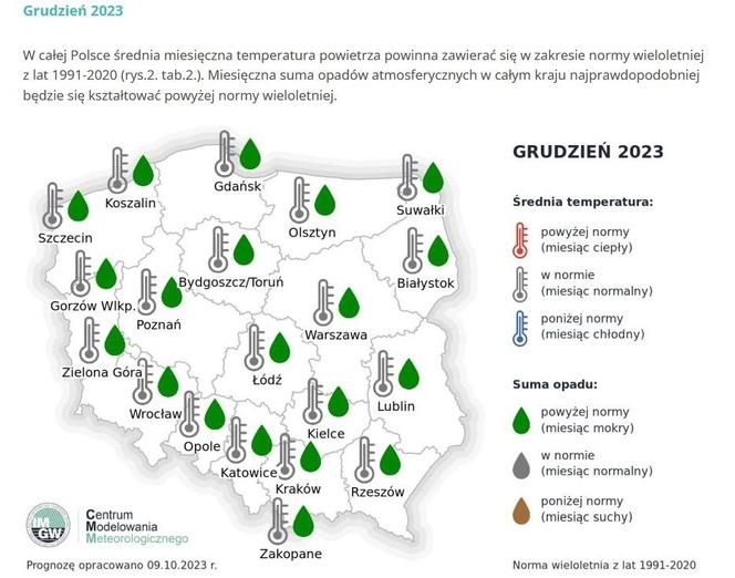 Pogoda w Wigilię i Święta Bożego Narodzenia zaskoczy! IMGW opublikowało prognozę
