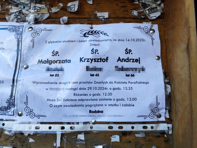 Pogrzeb zamordowanych: Małgorzaty R., Krzysztofa i Andrzeja