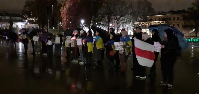 „Rosja to państwo terrorystyczne”. Manifestacja Ukraińców w Lublinie