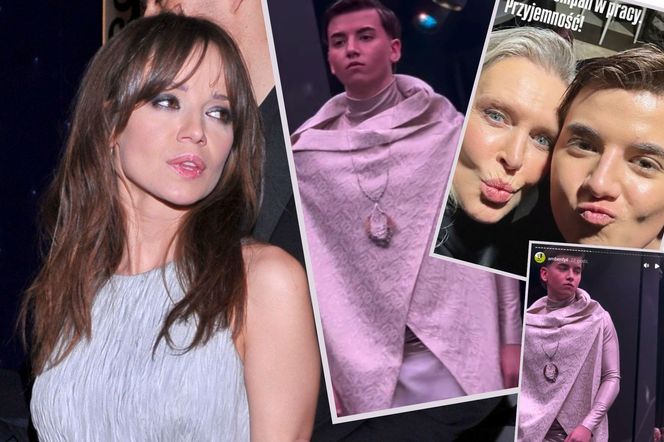 Syn Anny Przybylskiej modelem! Tak Szymon Bieniuk zaprezentował się na wybiegu obok Sworowskiej, Popiel i Kupisza