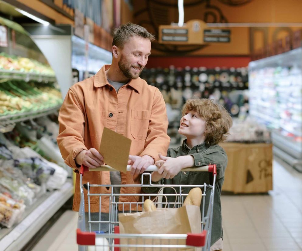 Supermarket, tata i syn