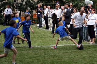Zinedine Zidane na Pradze-Północ