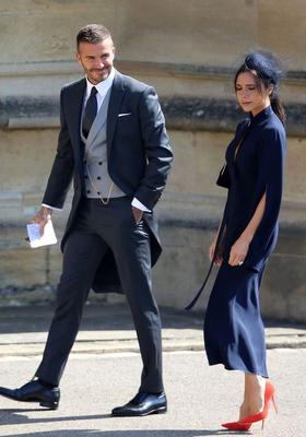 Victoria Beckham i David Beckham na ślubie księcia Harry'ego z Meghan Markle