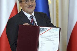 Bronisław Komorowski odebrał uchwałę PKW 