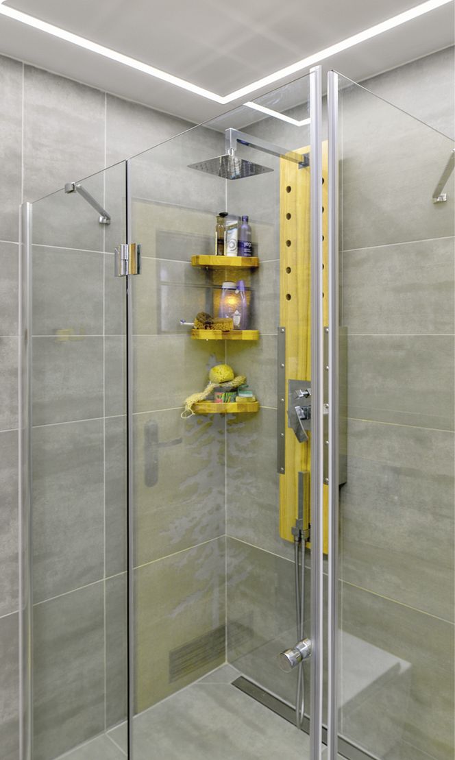 Łazienka z płytkami w kolorze betonu: udana metamorfoza