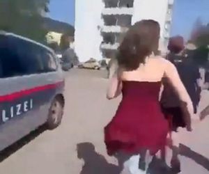 Strzelanina w szkole w Austrii. Przerażające nagrania