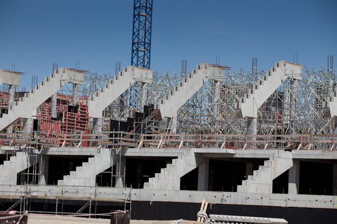 Budowa stadionu we Wrocławiu