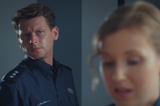 M jak miłość odc. 1835. Natalka (Dominika Suchecka), Adam Karski (Patryk Szwichtenberg)