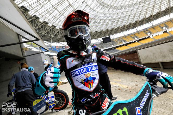 eWinner Apator Toruń na pierwszym treningu w 2021 roku! Zdjęcia z Motoareny