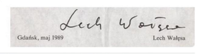 Tak zmieniał się podpis Wałęsy