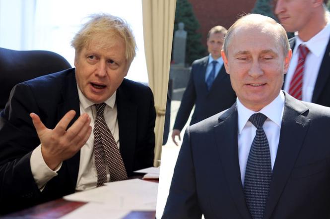 Boris Johnson, Władimir Putin
