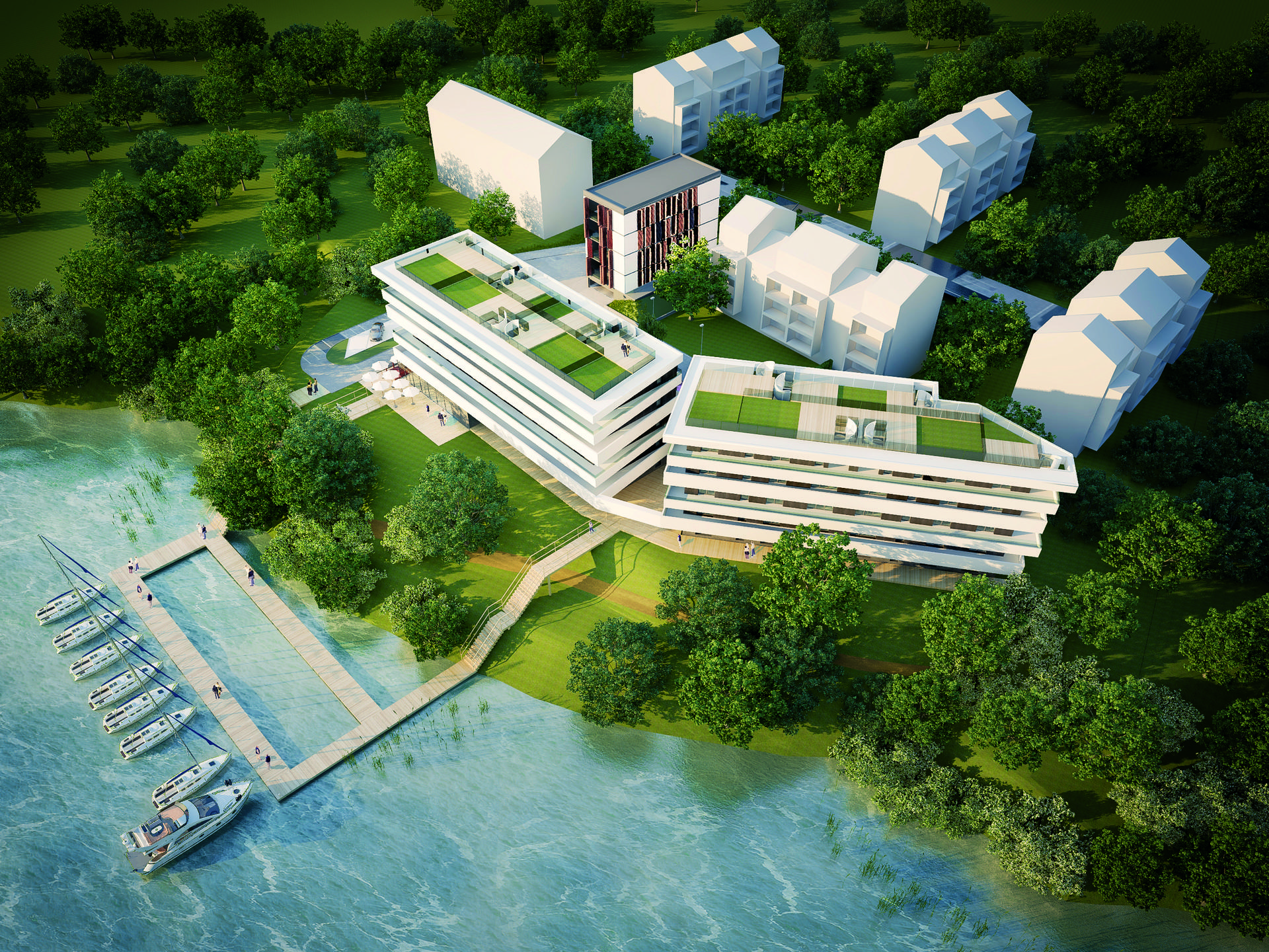 Lake House. Nowa inwestycja Eko-Park pod Warszawą. Nad Zalewem Zegrzyńskim powstanie 58 apartamentów