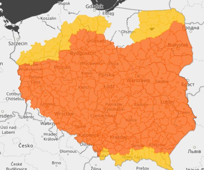 IMGW wydał ostrzeżenia 16.08.2024