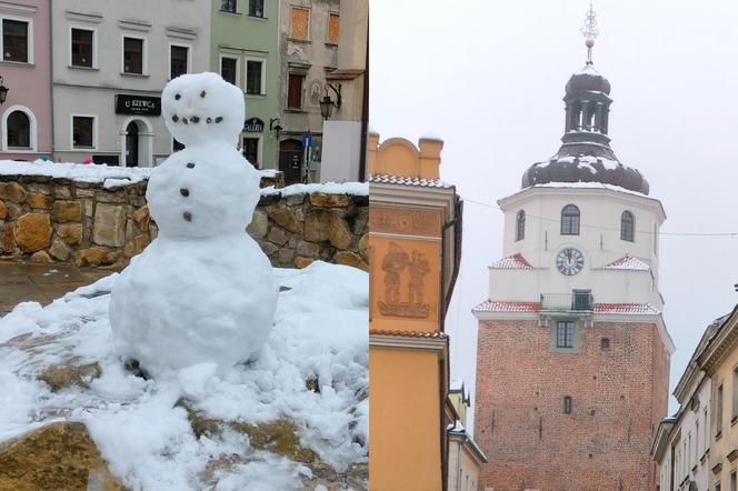 Pierwszy śnieg w tym sezonie! Lublin jest ukryty pod zimową pierzynką 