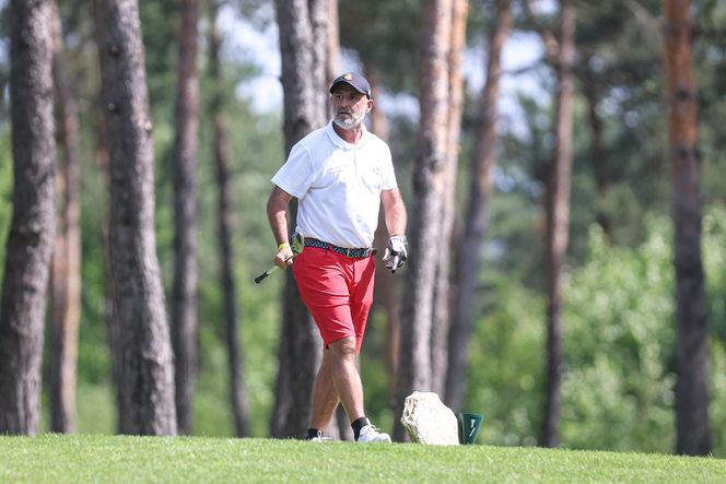 Michał Probierz na polu golfowym