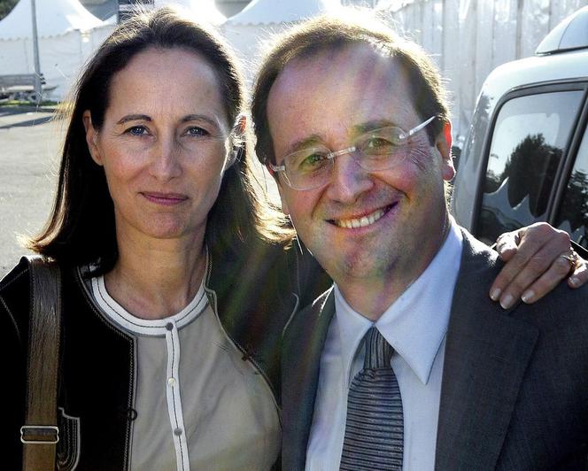 Francois Hollande - nowy prezydent Francji z byłą partnerką Segolene Royal