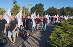 Protest górników w Jastrzębiu-Zdroju. Blokują kluczowe rondo i główne drogi