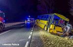 Śmiertelny wypadek pod Międzyrzeczem. Autobus zderzył sie z busem. Kierowca autobusu z 3 promilami [ZDJĘCIA]