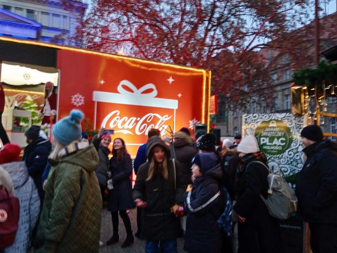 Świąteczna ciężarówka Coca-Coli w Poznaniu