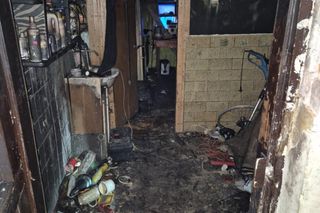 To mogło skończyć się tragedią! Pożar budynku, w którym przebywały dwie osoby