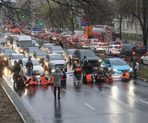 Ostatnie Pokolenie zablokowało Wisłostradę. Furia kierowców. Matka chorego dziecka błagała o przejazd