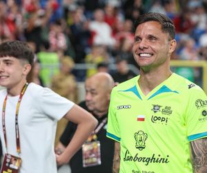 Ronaldinho na Stadionie Śląskim w meczu gwiazd Polska - Brazylia