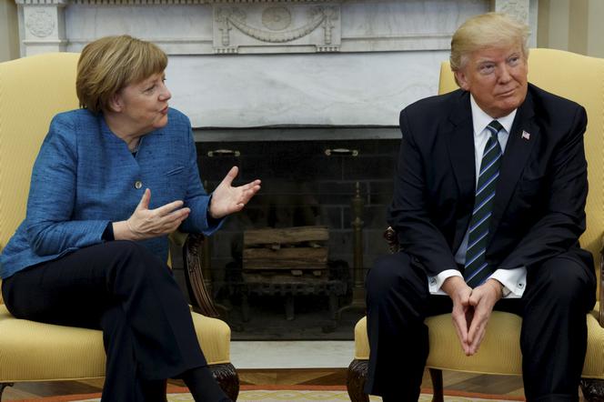 Donald Trump Angela Merkel