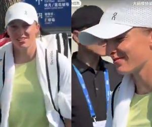 Iga Świątek zszokowana przez Chińczyków. Nagle wykrzyczeli te słowa po polsku, a ona się speszyła [WIDEO]