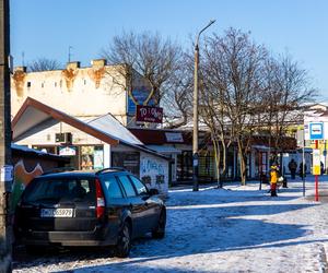 Targowisko przy ul. Orlej w Otwocku przed modernizacją