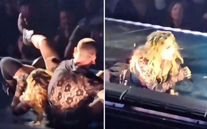 Szok! Madonna upadła na scenie. 65-letnia gwiazda miała wypadek na koncercie