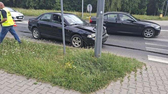 Wypadek u zbiegu ulic Radomskiej i Kaczyńskiej