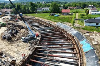Budowa tunelu na zakopiance - w Krzyszkowicach