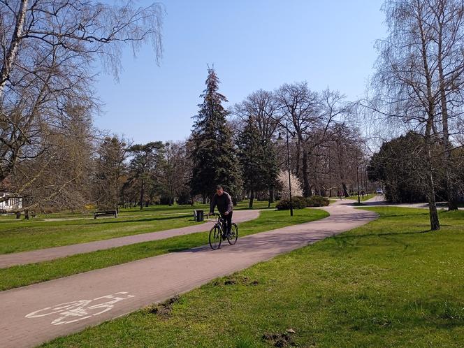 Mieszkańcy korzystają ze słonecznej pogody. Na plaży w Jelitkowie widać już pierwszych spacerowiczów!